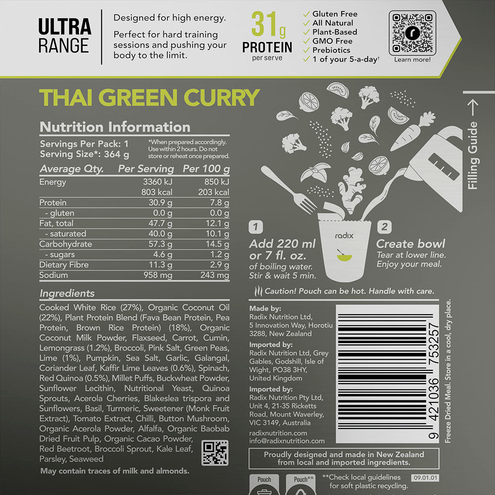 Ultra Meal - Thai Green Curry / 800 kcal (6 Pack)